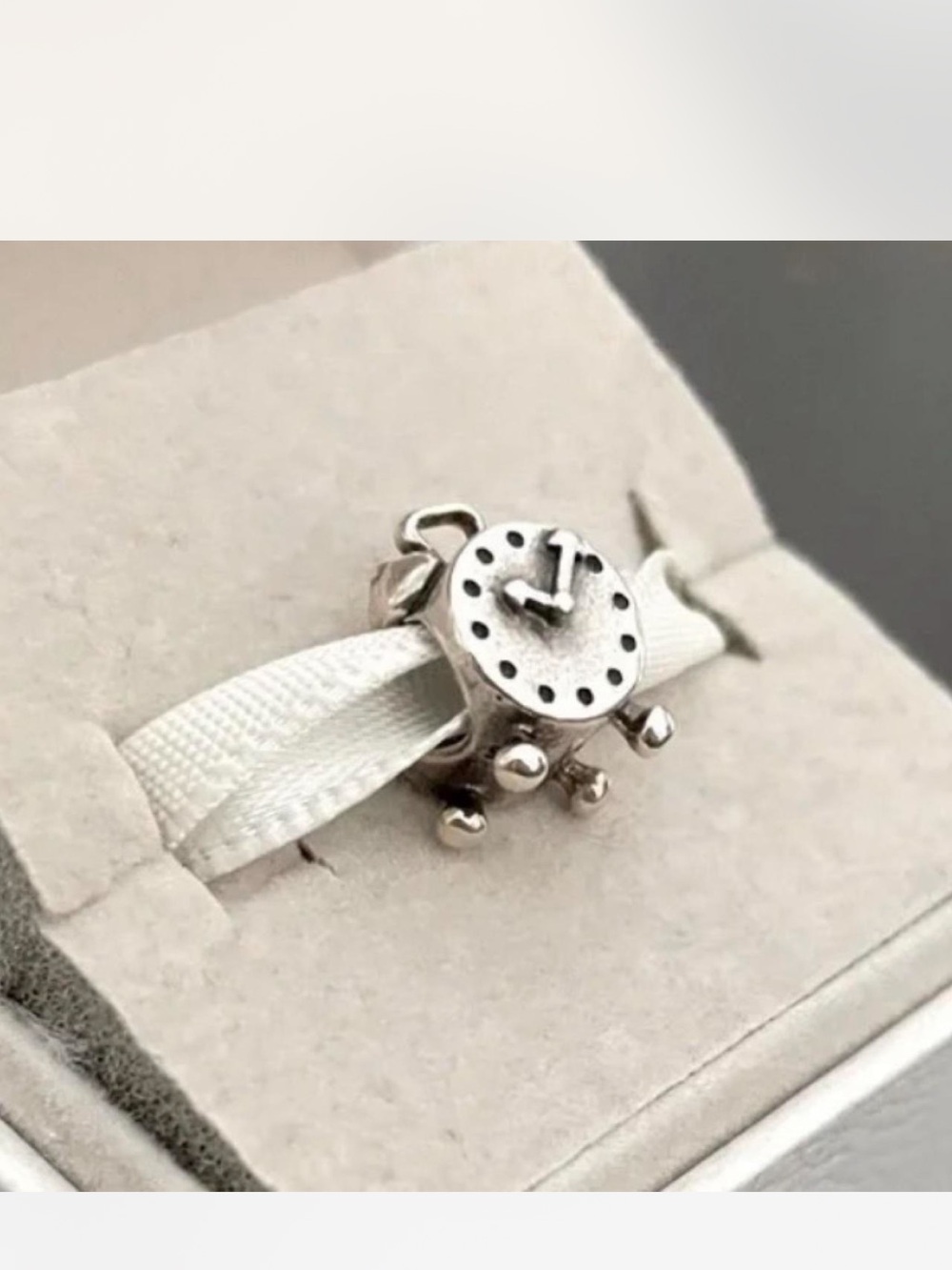 Pandora Authentic Clock Charm